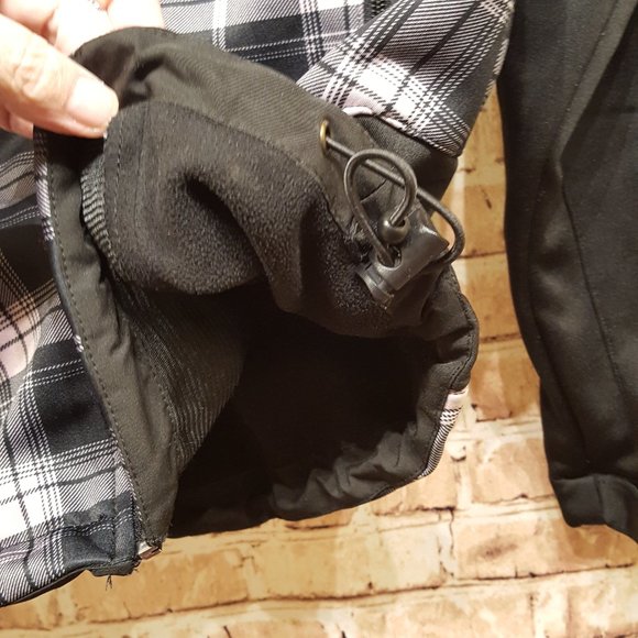 Marino Bay Jacket Natural PINK/Black Plaid Zip Up Size Medium - Picture 7 of 12